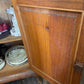 Antique 1920s Oval Silky Oak timber sideboard with mirror