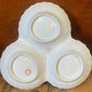 Antique JZ & Co Porcelain c1910 3 Scallop Dish Server with gold handle