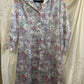 Soft Pastel Floral Dress – Vintage Style Button Front (Size 8–10)