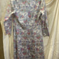 Soft Pastel Floral Dress – Vintage Style Button Front (Size 8–10)
