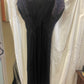 Vintage Black Evening Dress – Lace Shoulder Detail & Draped Bodice (Petite Size)