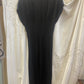 Vintage Black Evening Dress – Lace Shoulder Detail & Draped Bodice (Petite Size)