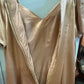 Vintage Satin Evening Dress – Champagne Gold (Size 14)