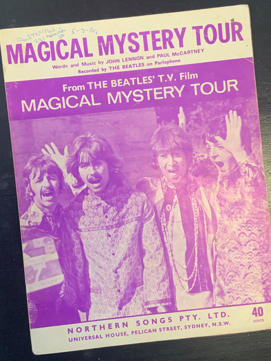 Magical Mystery Tour Sheet Music/ words and music by John Lennon and Paul McCartney recorded by the Beatles 1967