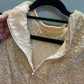 Vintage Sequin Wool Top – Cream & Black Embellished (Petite XS)