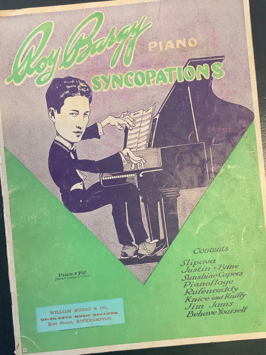 Roy Barry Piano Syncopations Songbook Song Book Sheet Music 1922