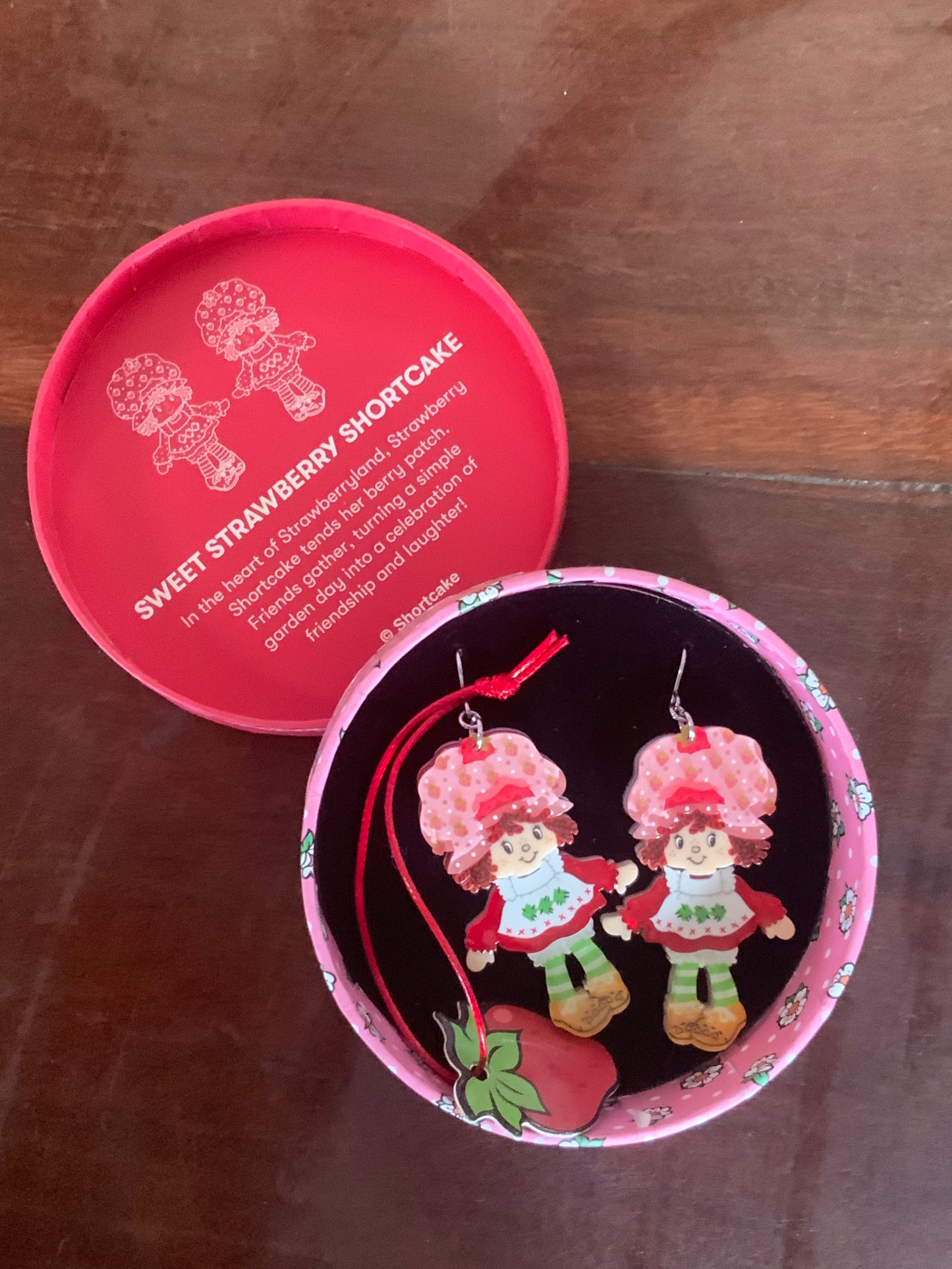 Erstwilder “Sweet Strawberry Shortcake” Drop Earrings – Boxed