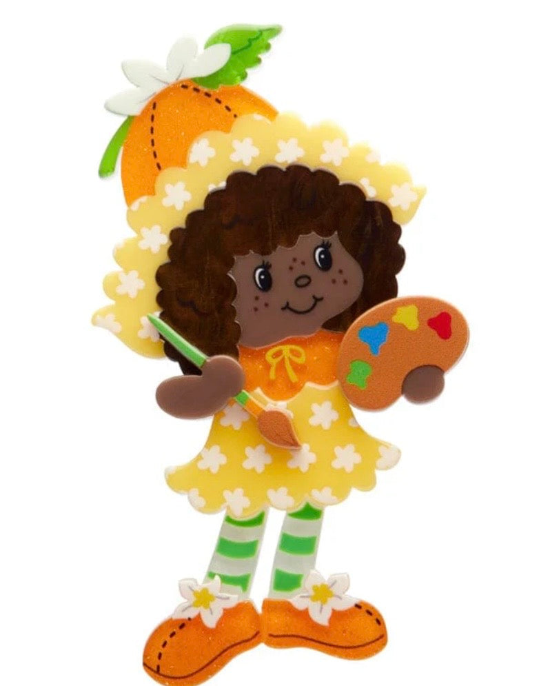 Erstwilder “Orange Blossom” Brooch – Strawberry Shortcake Collection (Boxed)