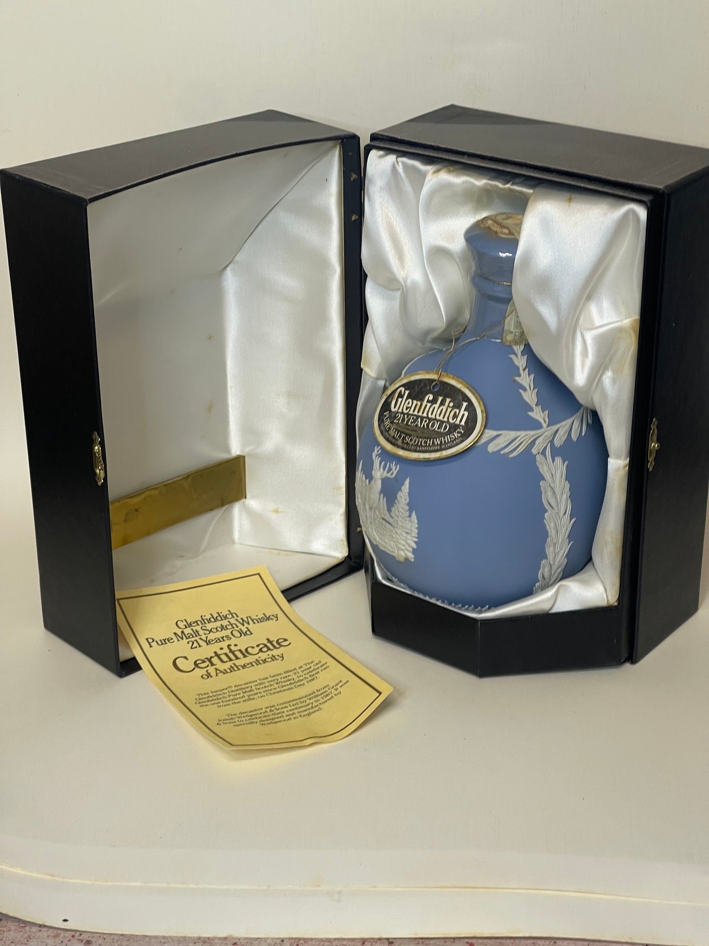 21 Year old Glenfiddich in Wedgewood Decanter