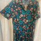 Princess Highway Teal Floral Dress – Retro Daisy Print (Size 20)