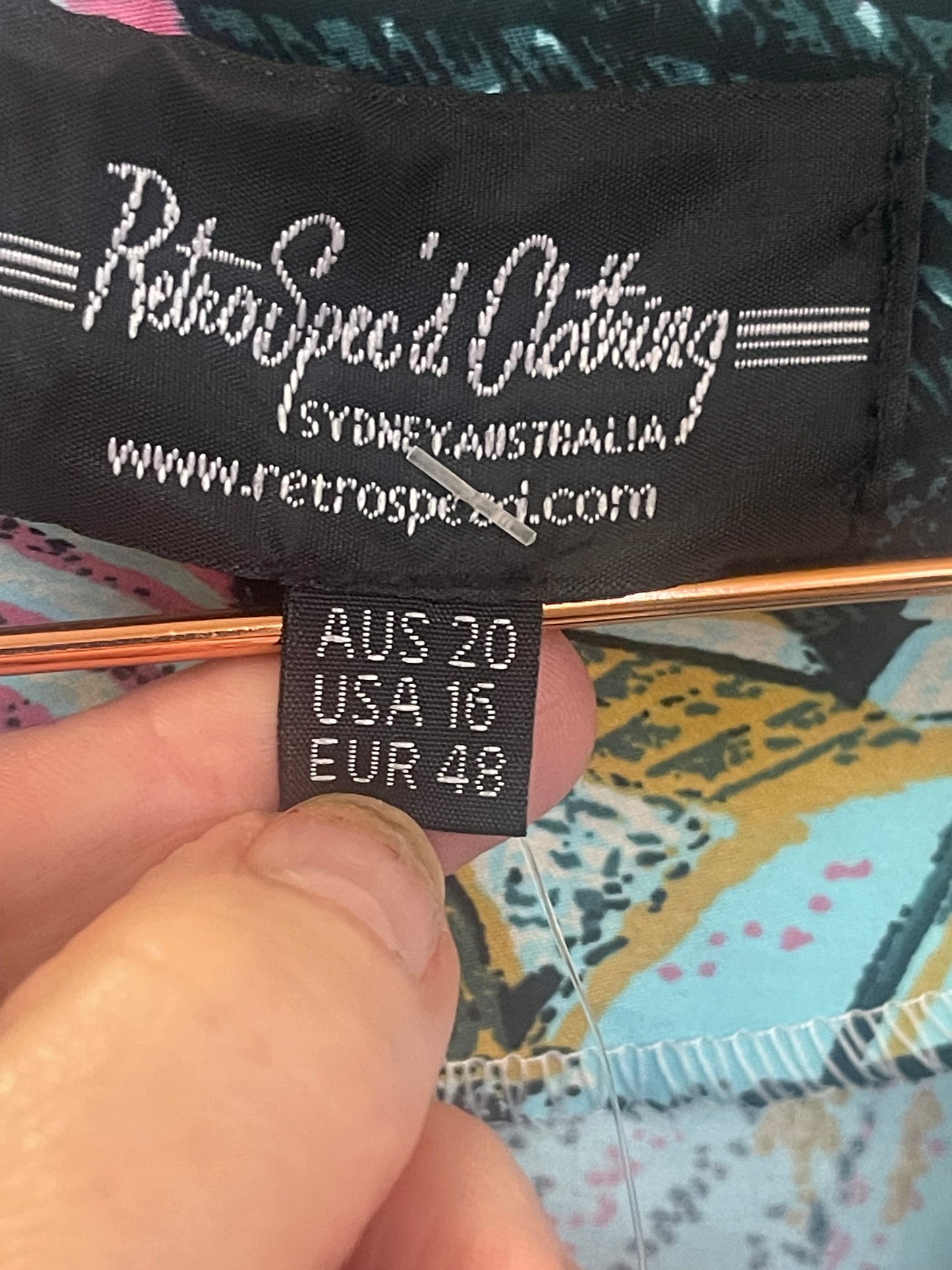 Retrospec’d “Connie” Oriental Teahouse Dress – Blue (Size 20, NWT)