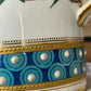 Royal Worcester Victorian Porcelain Mug – Turquoise, Pink Floral & Gilt Decoration