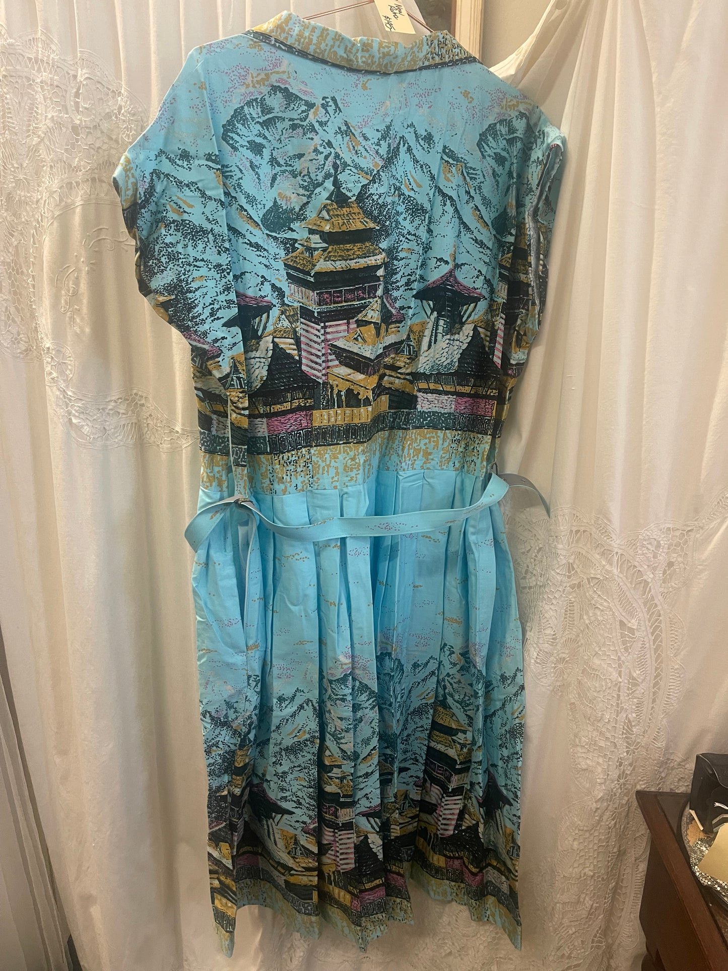 Retrospec’d “Connie” Oriental Teahouse Dress – Blue (Size 20, NWT)
