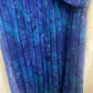 Vintage 1980s Blue Pleated Chiffon Dress – Draped Neckline Size 8-10
