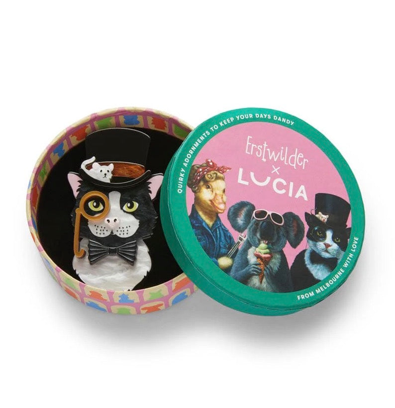 Erstwilder x Lucia Heffernan “Posh Pussycat” Brooch