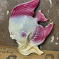 Vintage Lustre Ware Fish Wall Vase - 21cm