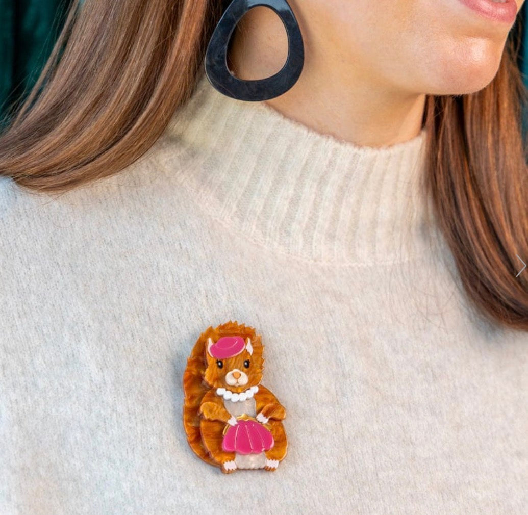 Erstwilder x Lucia Heffernan “The Sophisticated Squirrel” Brooch