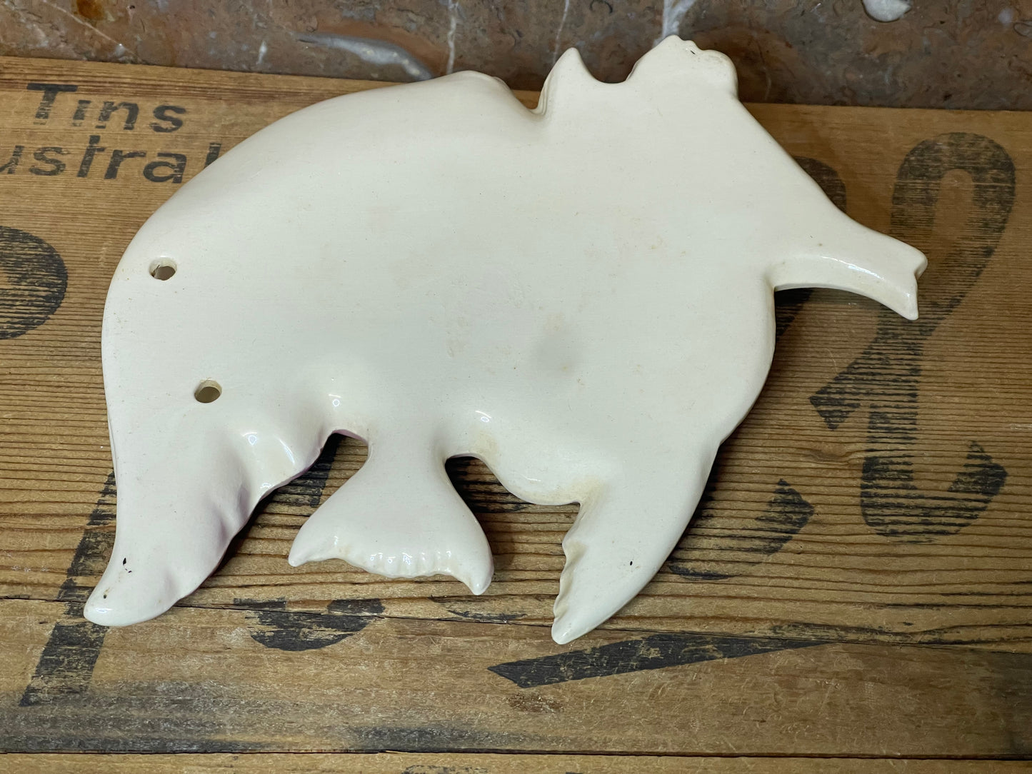 Vintage Lustre Ware Fish Wall Vase - 21cm