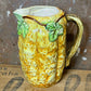 Vintage Majolica Jug/Pitcher with leaves