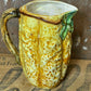 Vintage Majolica Jug/Pitcher with leaves