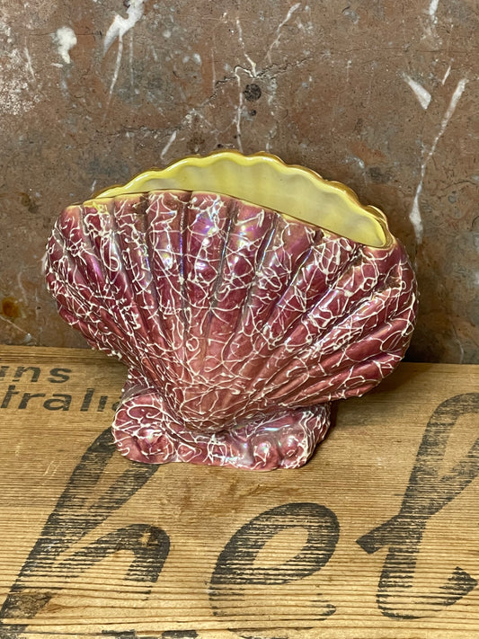Vintage Lustre Ware Shell Vase