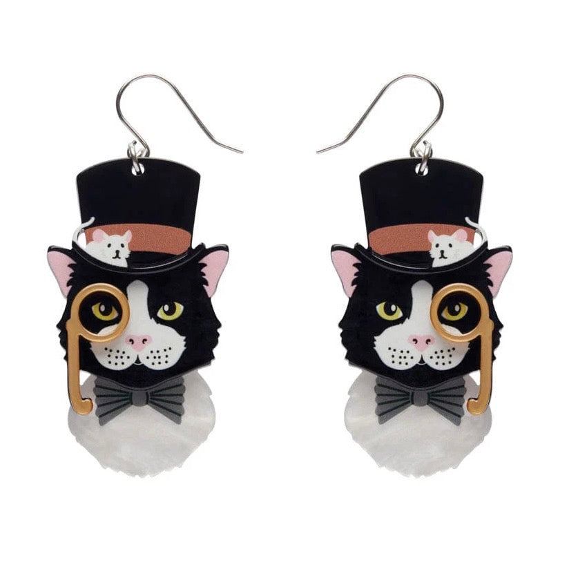 Erstwilder x Lucia Heffernan “Posh Pussycat” Drop Earrings