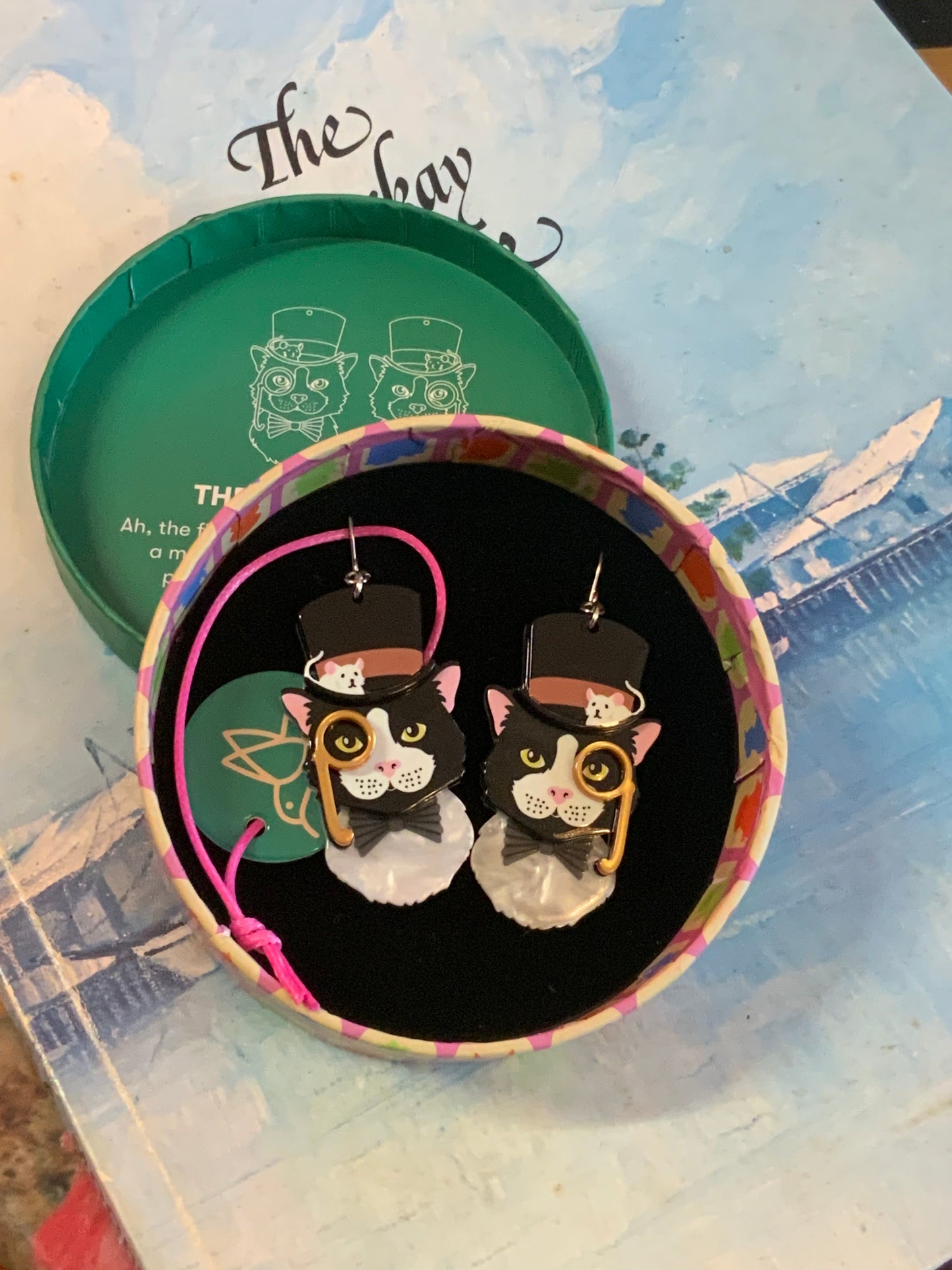 Erstwilder x Lucia Heffernan “Posh Pussycat” Drop Earrings