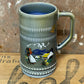 Wade Irish Porcelain Pottery Blue Green Stein Tankard Beer Ireland