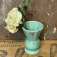 Vintage Australian Diana Pottery Small Green Vase