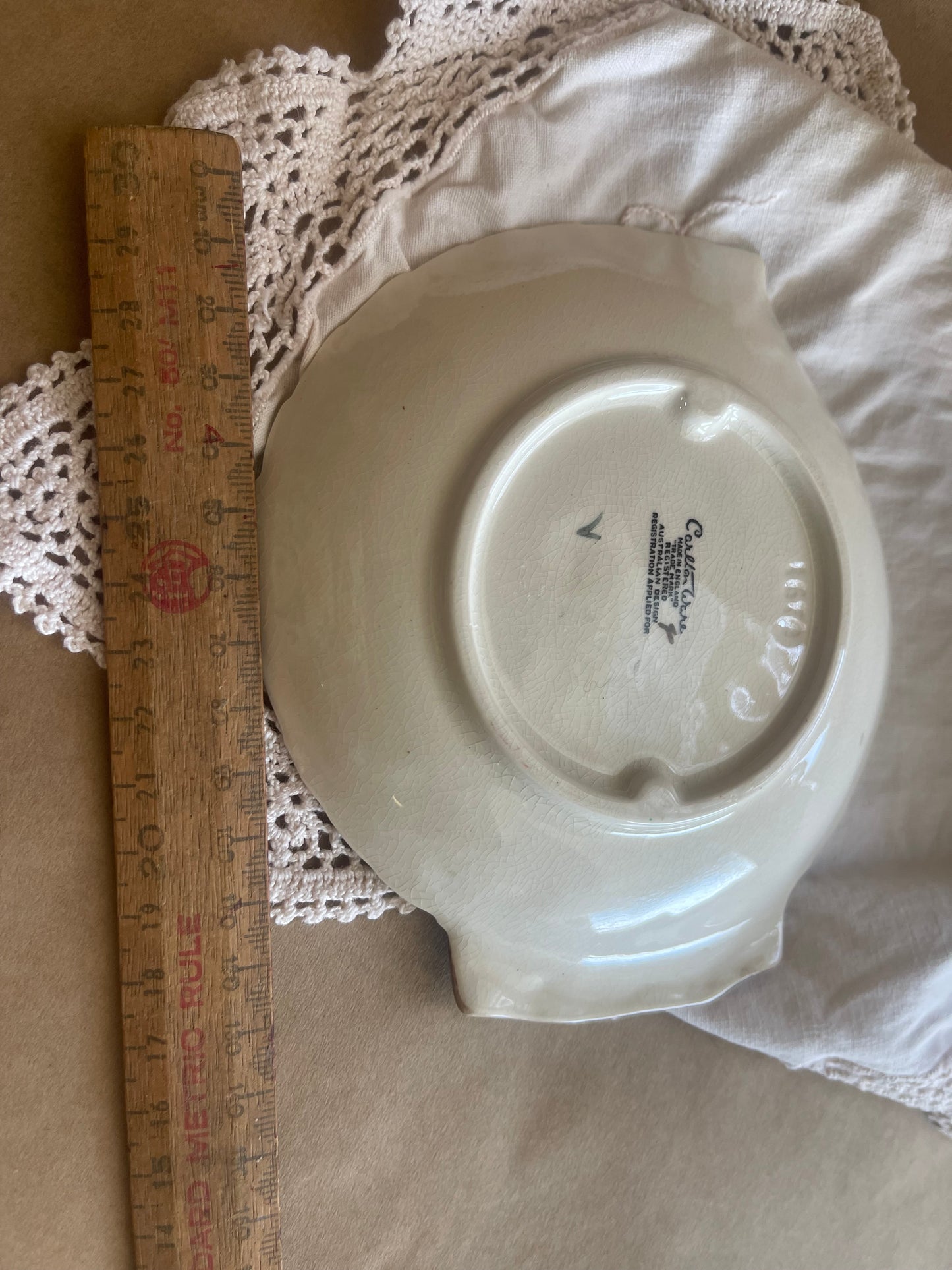 Vintage Carlton Ware Apple Blossom Leaf Dish – Small Hand-Painted Floral Plate