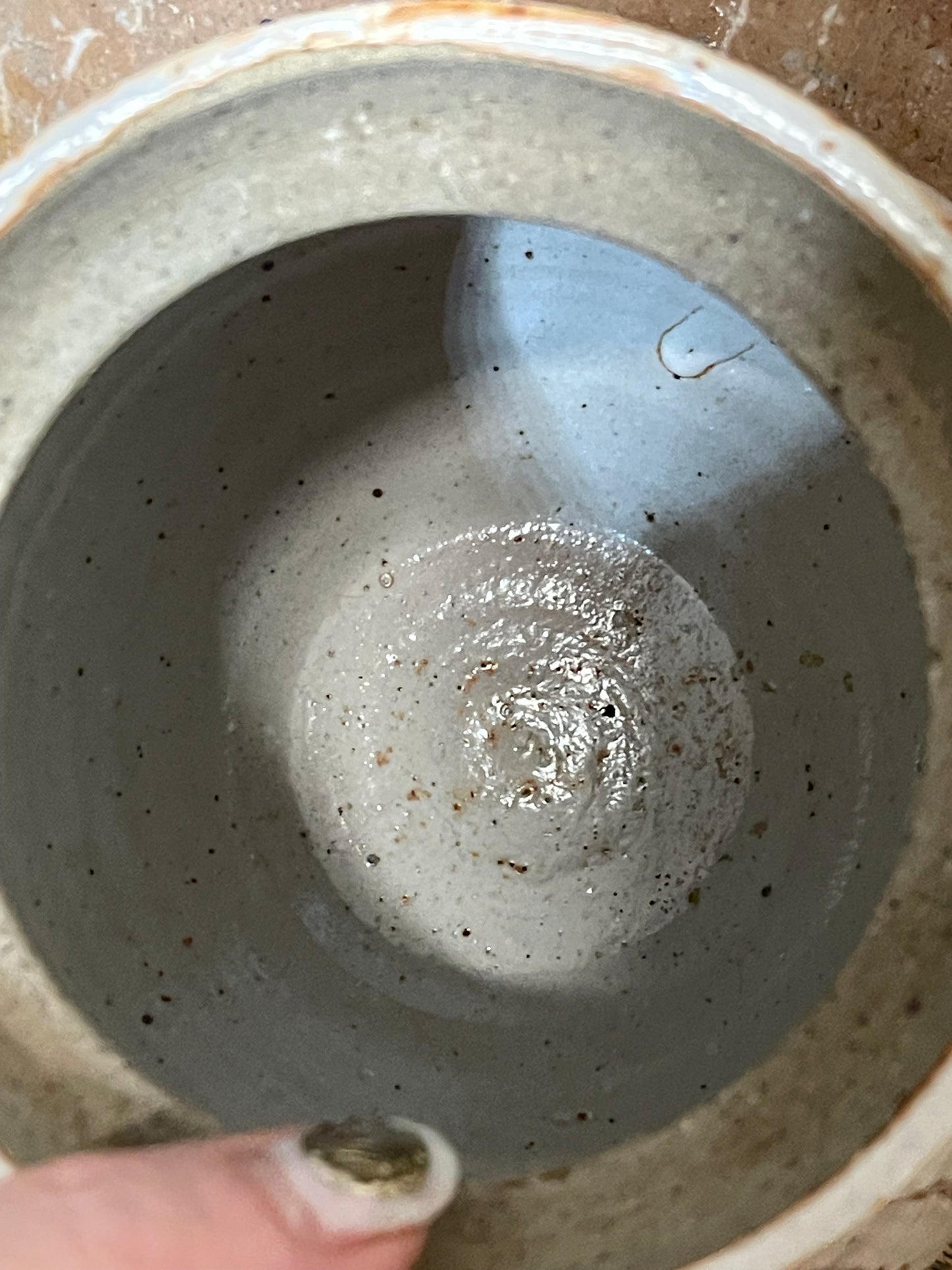 Handcrafted Australian Pottery Small Sour Dough Crock