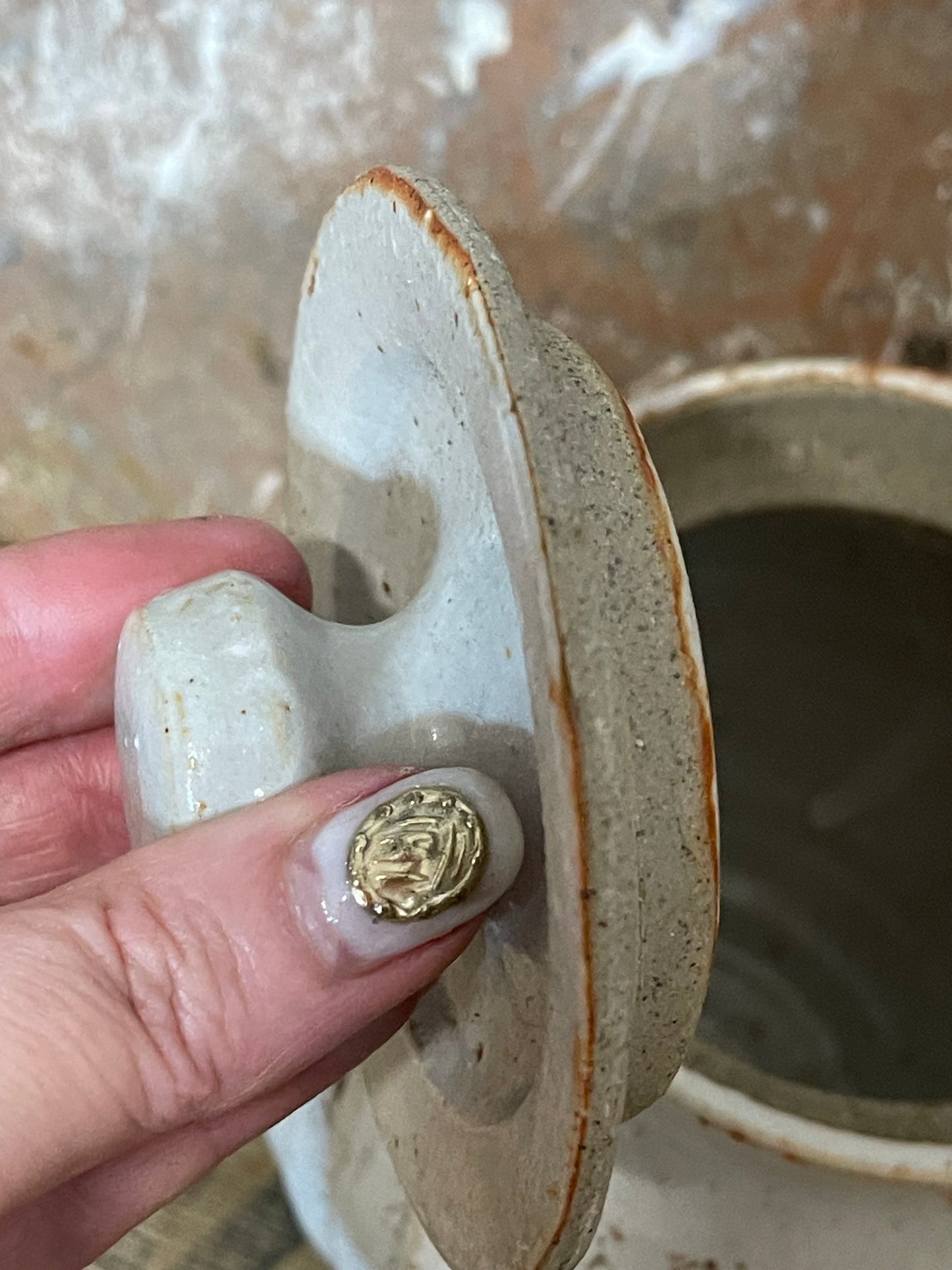 Handcrafted Australian Pottery Small Sour Dough Crock
