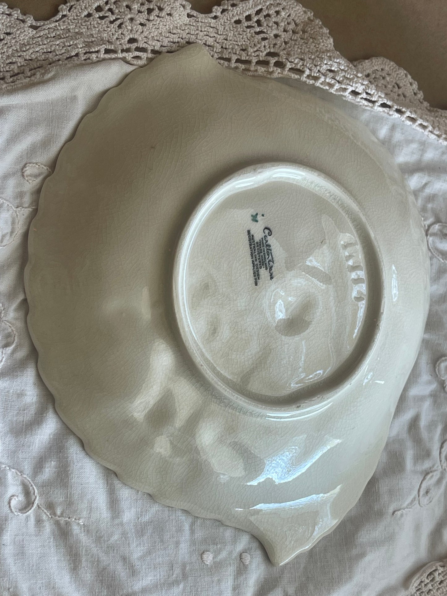 Vintage Carlton Ware Wild Rose Leaf Dish – Medium Floral Serving Plate
