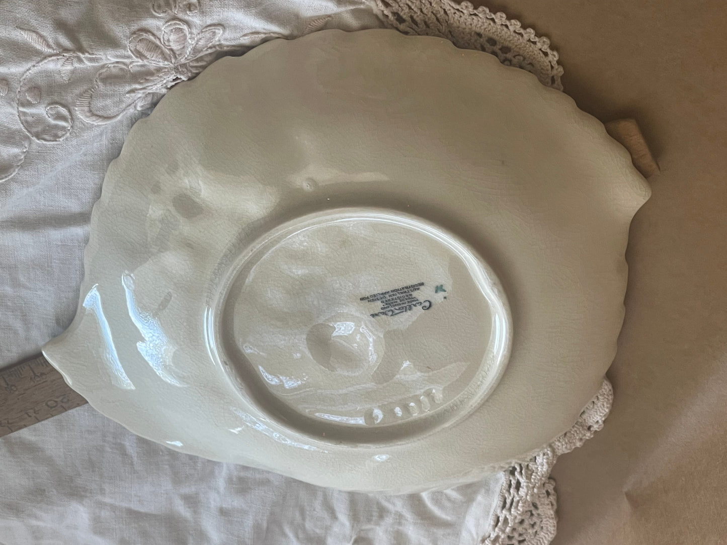 Vintage Carlton Ware Wild Rose Leaf Dish – Medium Floral Serving Plate