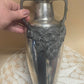 Antique German Art Nouveau Silver-Plated Vase with Glass Insert – c.1900