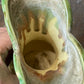 Vintage 1940s Australian Diana Pottery Medium Green Drip Glaze Vase