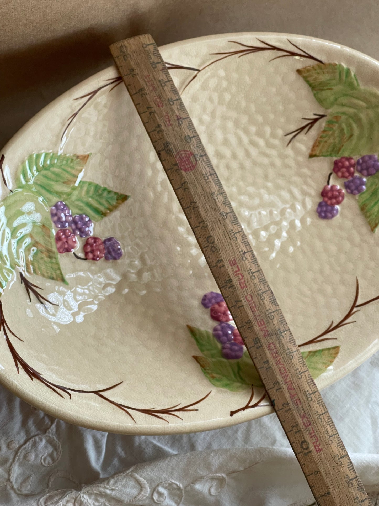 Vintage Wade ‘Bramble’ Serving Plates – Pair – England