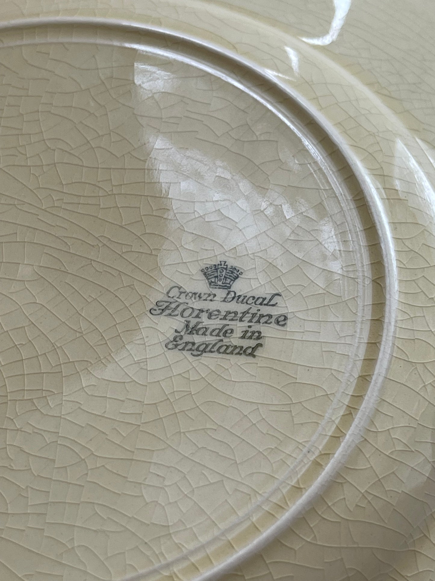 Vintage Crown Ducal ‘Florentine’ Square Plate – Royal Exchange Scene – England