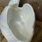 Vintage 1950s Lustreware Swan Planter – White with Pink Sheen & Gold Detail, Mingay