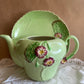 Vintage CARLTON WARE teapot & plate planter set