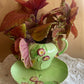 Vintage CARLTON WARE teapot & plate planter set