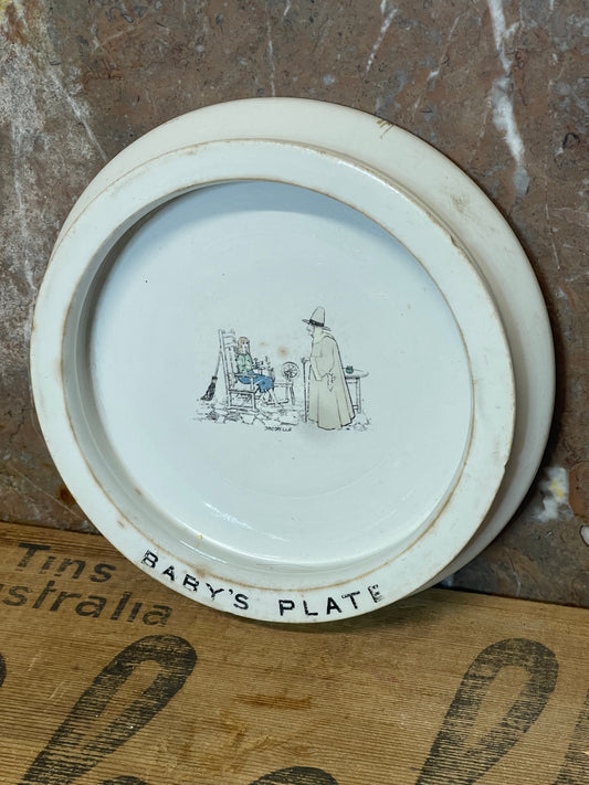 Rare c.1920s Shelley Baby’s Plate – “Cinderella” Fairytale Series