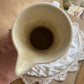 Handmade Vintage Studio Pottery Jug/Vase – Floral with Gilt Detail – c.1981