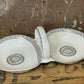 Vintage Trent & Dunne Twin Bowl Dish with Greek Key & Lion Medusa Design