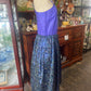 Vintage 80s Purple, blue and black dress and jacket by Lee Bird Size 12