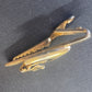 Vintage Shields gold tone horse head tie clip