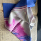 Vintage Avon Silk Scarf – Made in Japan (Soft Pink Blue Abstract Design)