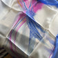 Vintage Avon Silk Scarf – Made in Japan (Soft Pink Blue Abstract Design)