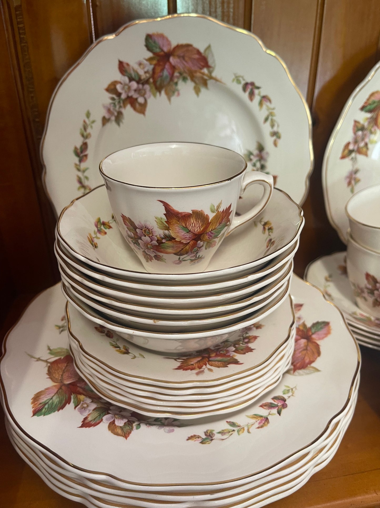 1930s Royal Doulton Wilton Dinner Set (Pattern D6226) – Vintage English China (40 Pieces)