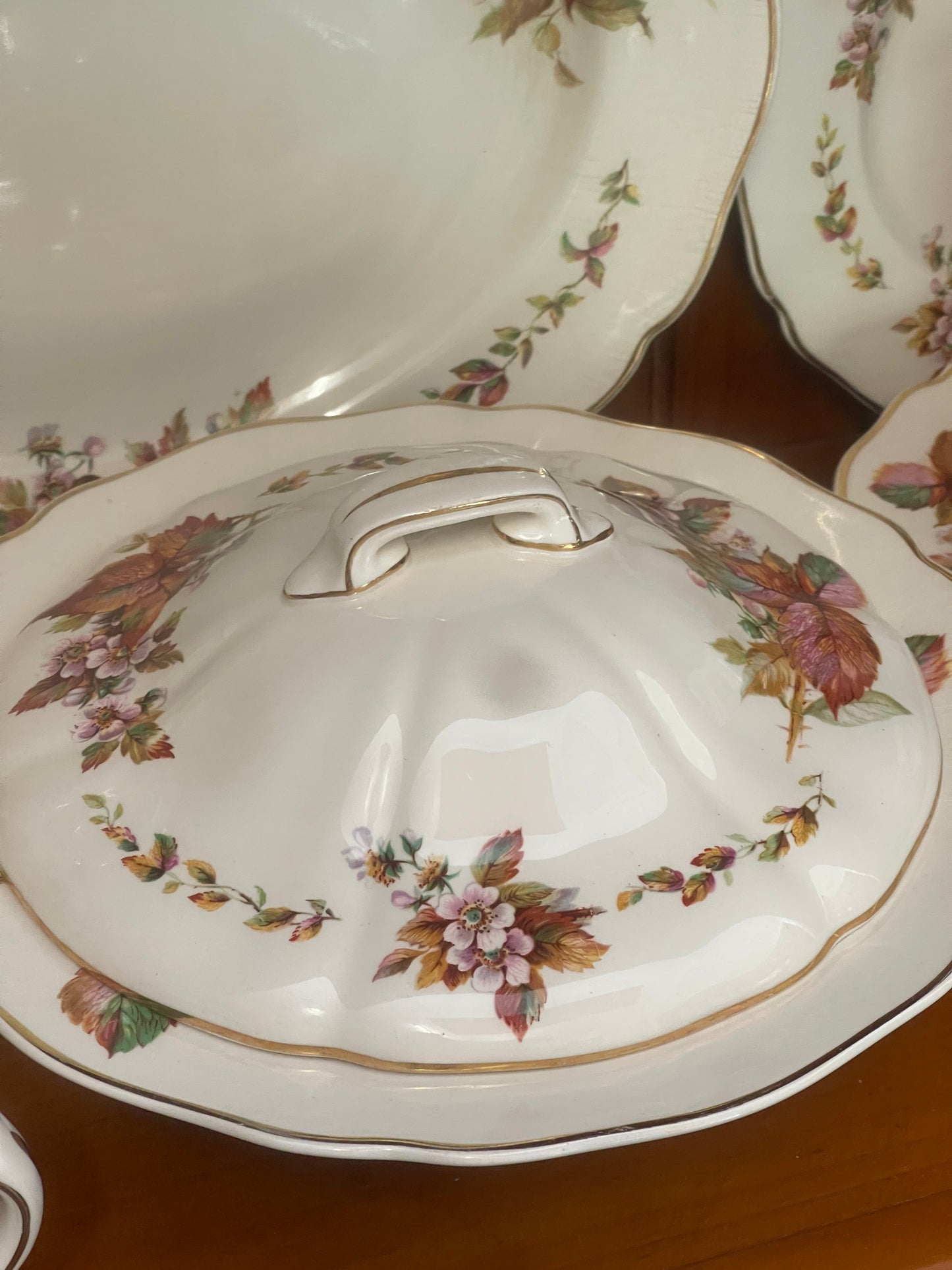1930s Royal Doulton Wilton Dinner Set (Pattern D6226) – Vintage English China (40 Pieces)